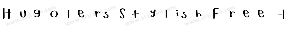 Hugolers Stylish Free字体转换